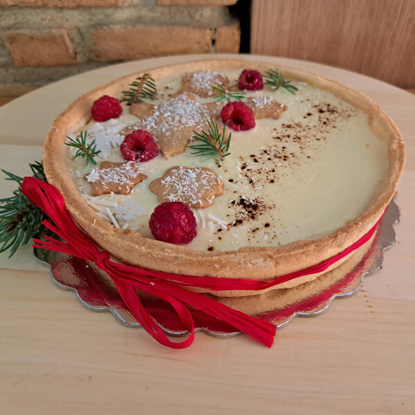 Коледен пай с бял шоколад, 5 парчета